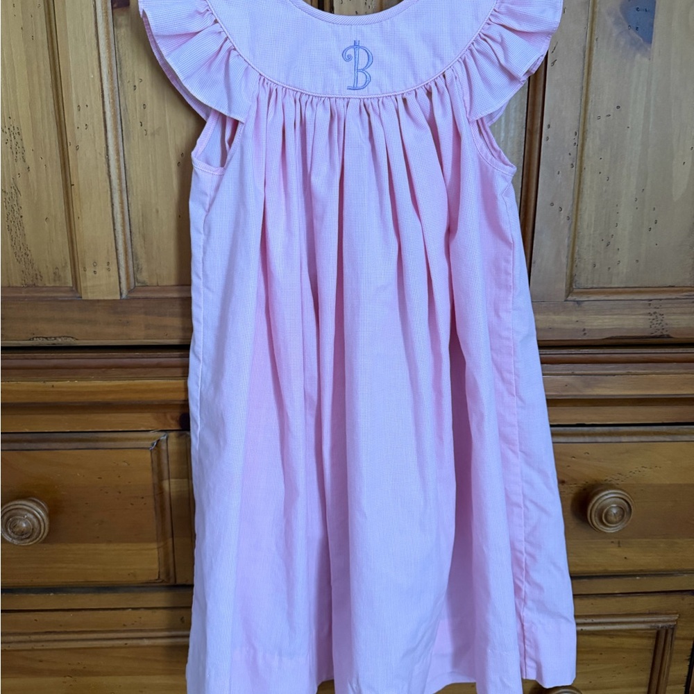 Pink Ruffled Sleeveless Dress